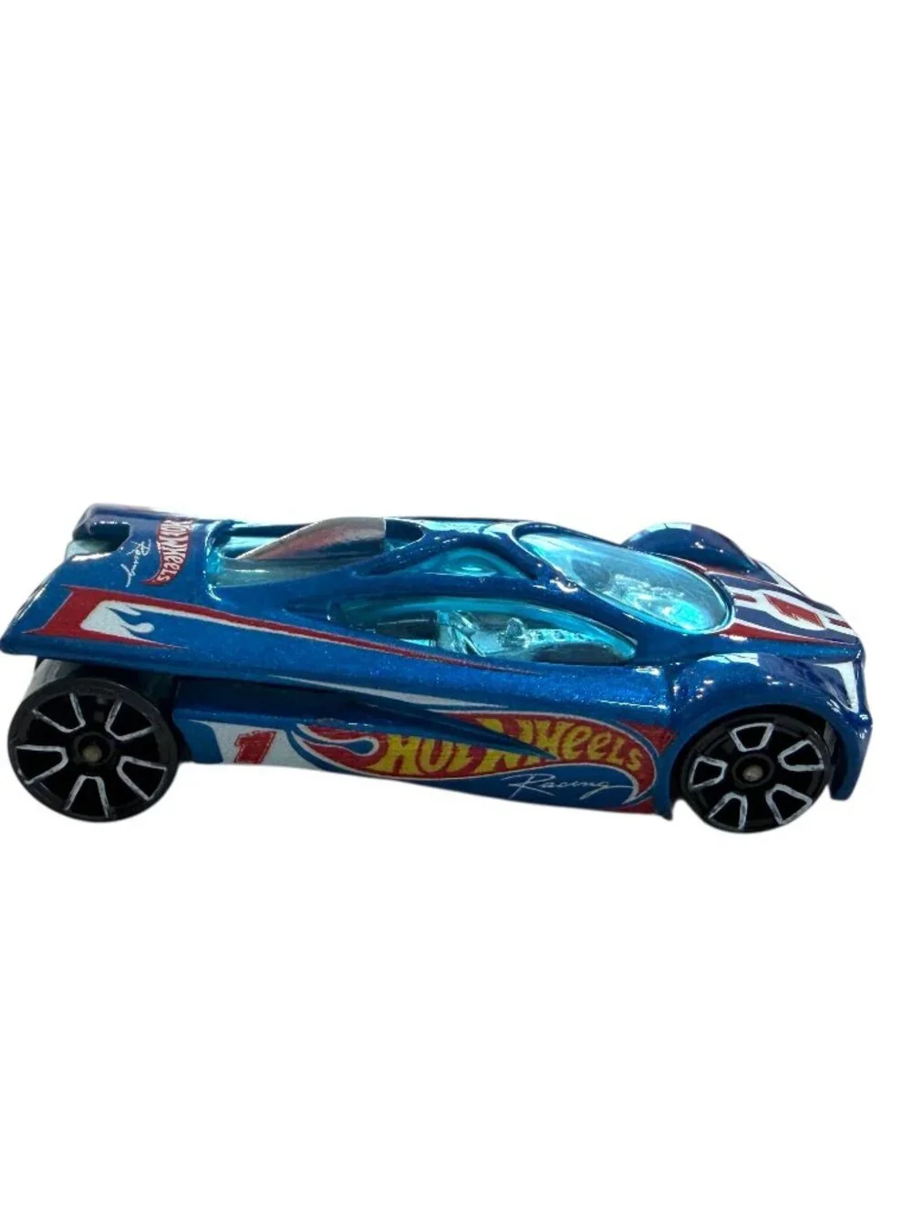 HOT WHEELS SLING SHOT 2001 #1 BLUE 2 1/2